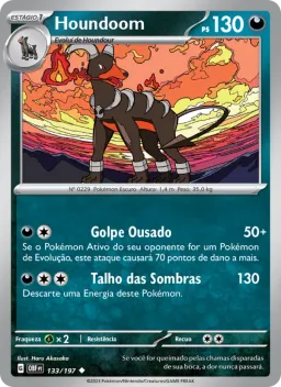 Houndoom 133 Obsidiana em Chamas