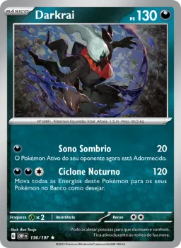Darkrai 136 Obsidiana em Chamas