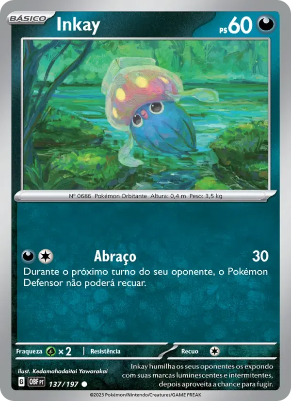 Inkay 137/197 Obsidiana em Chamas