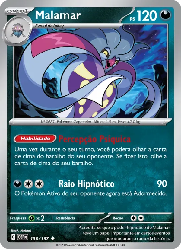 Malamar 138/197 Obsidiana em Chamas