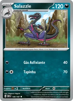 Salazzle 140 Obsidiana em Chamas