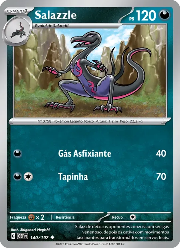 Salazzle 140/197 Obsidiana em Chamas
