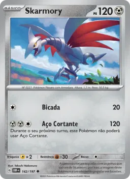 Skarmory 142 Obsidiana em Chamas