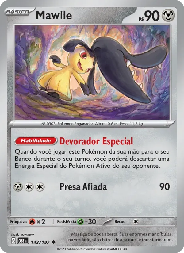 Mawile 143/197 Obsidiana em Chamas
