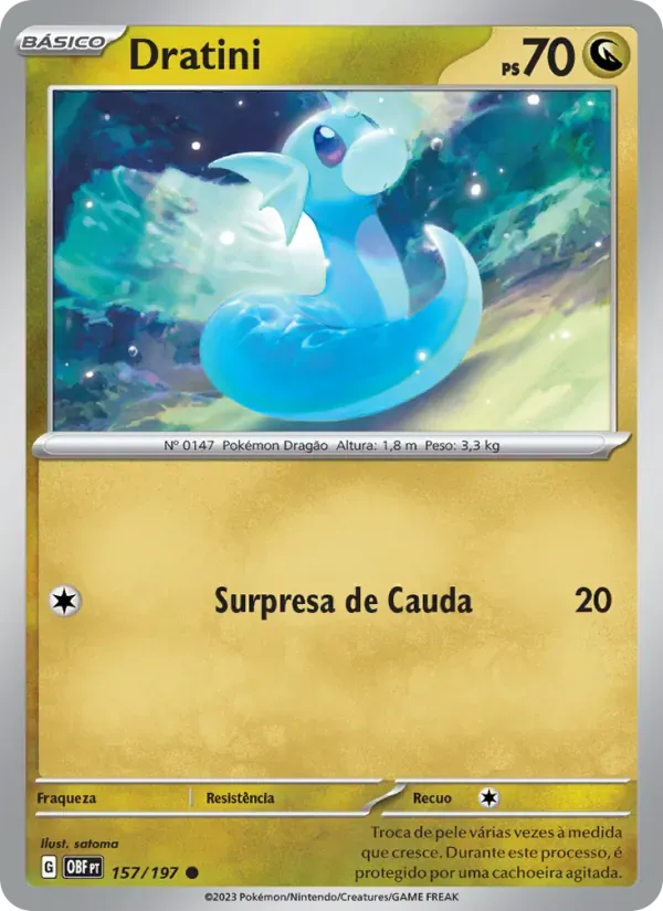 Dratini 157/197 Obsidiana em Chamas
