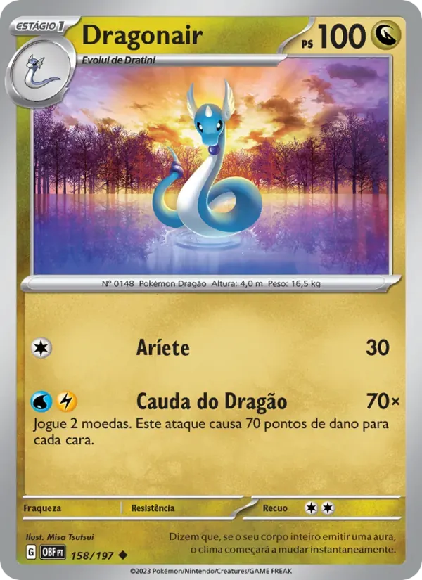 Dragonair 158/197 Obsidiana em Chamas