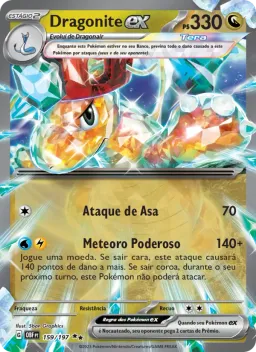 Dragonite ex 159 Obsidiana em Chamas