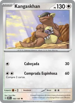 Kangaskhan 165 Obsidiana em Chamas