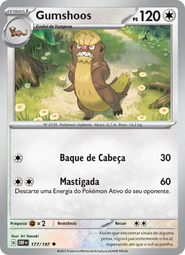 Gumshoos 177/197 Obsidiana em Chamas
