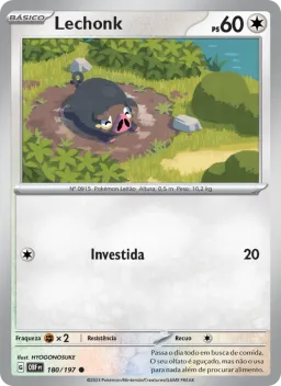 Lechonk 180 Obsidiana em Chamas