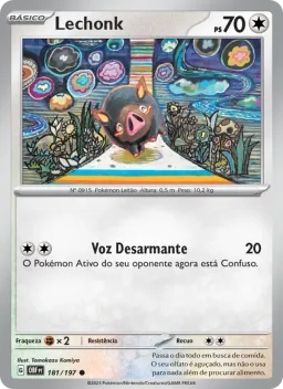 Lechonk 181 Obsidiana em Chamas