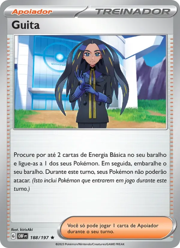 Guita 188/197 Obsidiana em Chamas