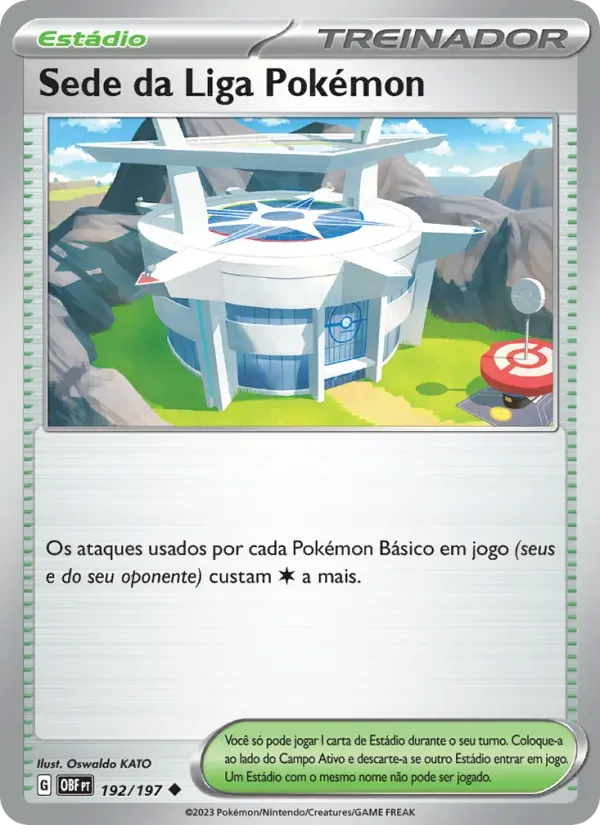 Sede da Liga Pokémon 192/197 Obsidiana em Chamas