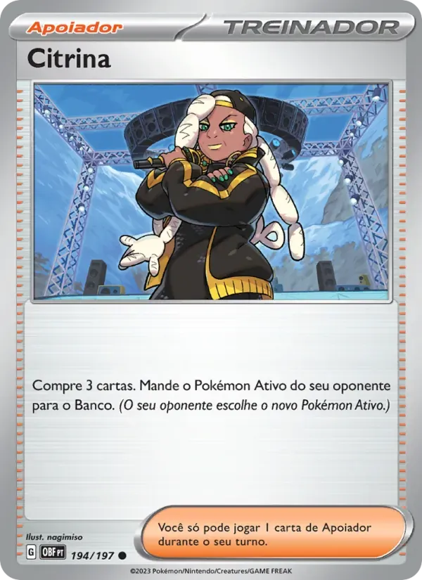 Citrina 194/197 Obsidiana em Chamas