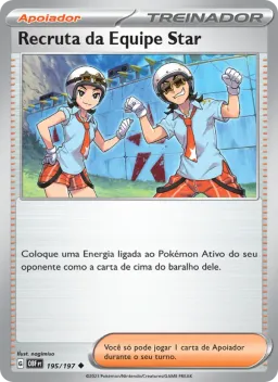 Recruta da Equipe Star 195 Obsidiana em Chamas