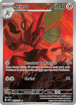 Scizor 205 Obsidiana em Chamas