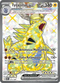 Tyranitar ex 211 Obsidiana em Chamas