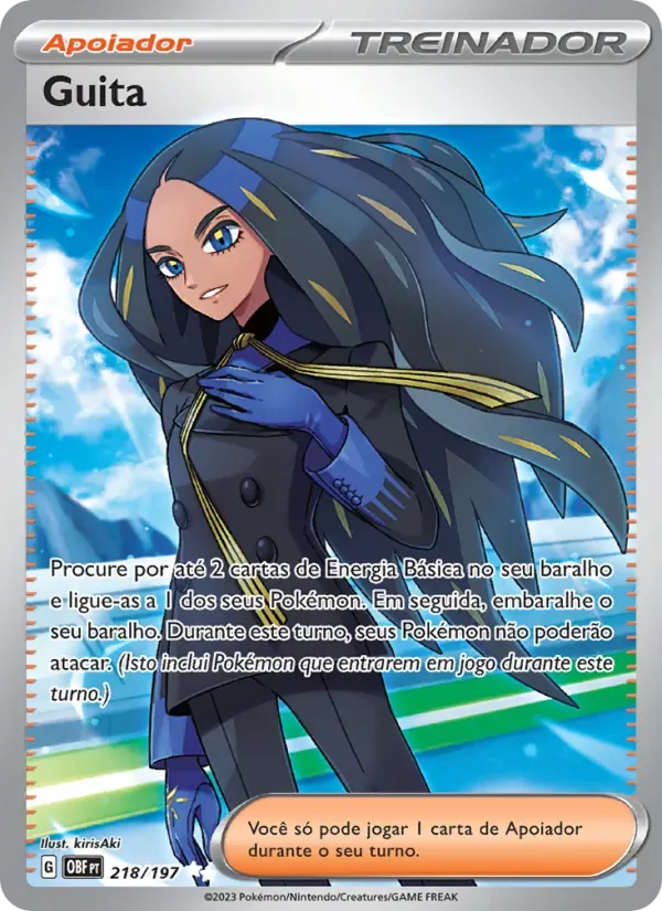 Guita 218/197 Obsidiana em Chamas