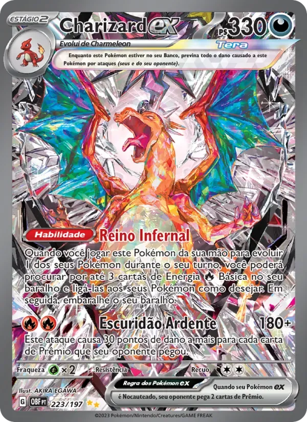 Charizard ex 223/197 Obsidiana em Chamas