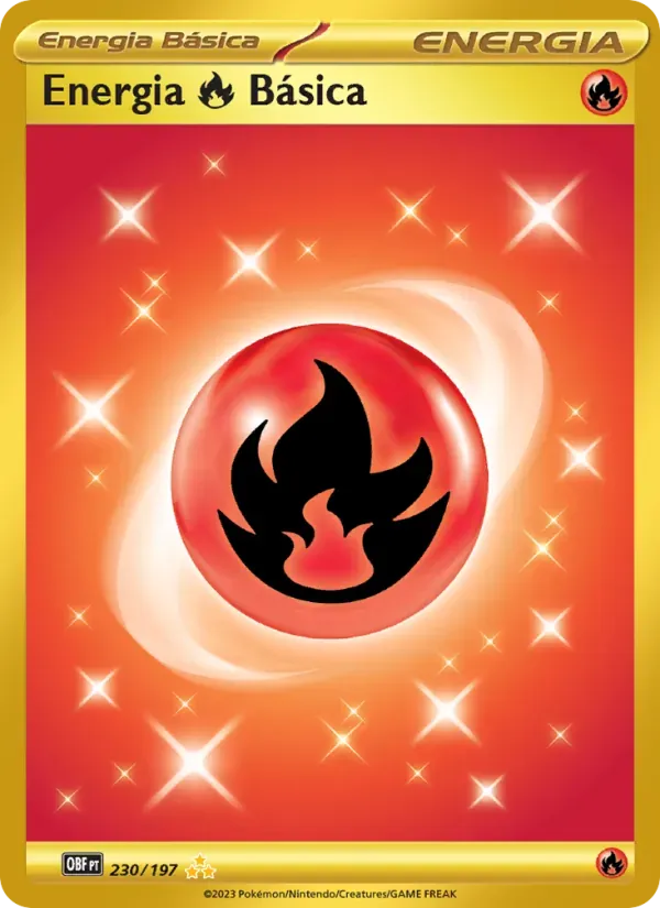 Energia de Fogo Básica 230/197 Obsidiana em Chamas