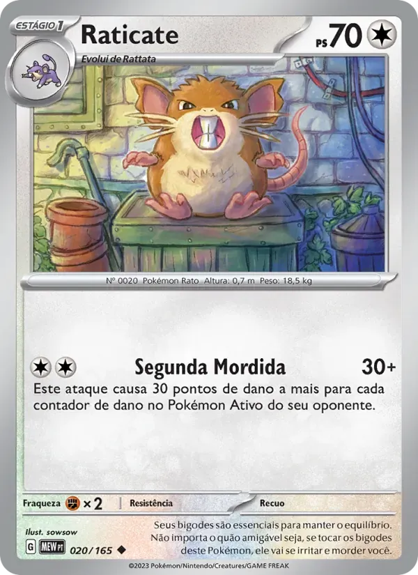 Raticate 020/165 151