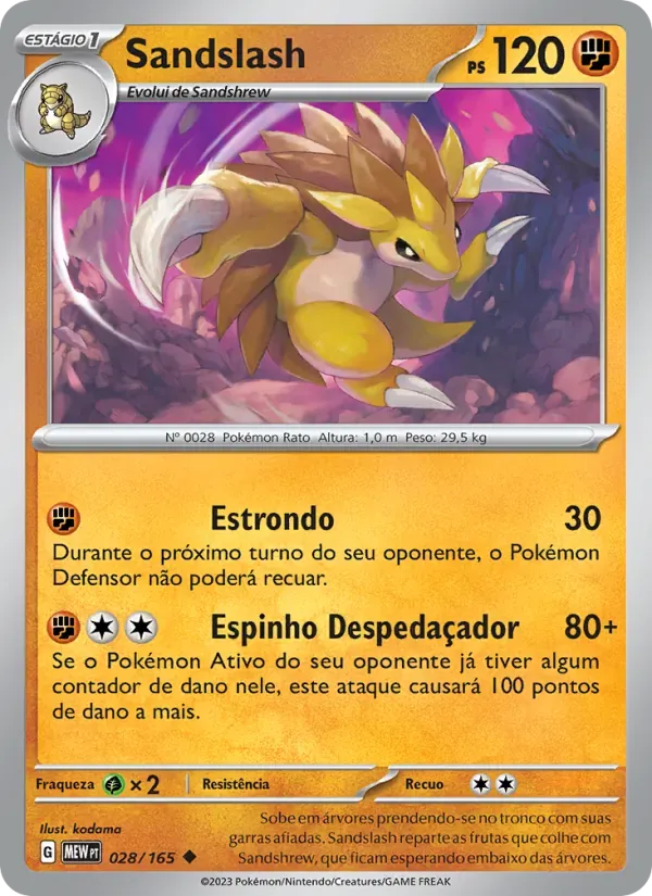 Sandslash 028/165 151