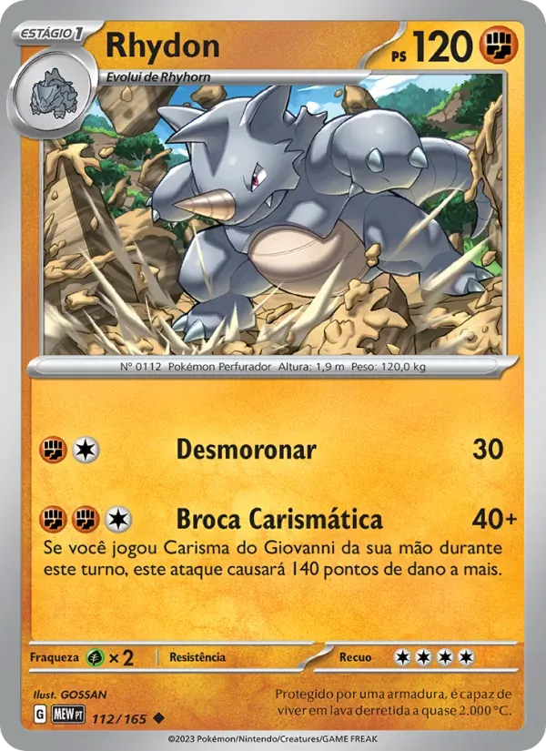 Rhydon 112/165 151