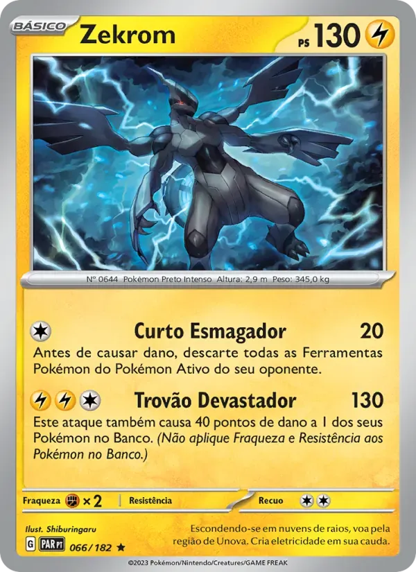 Zekrom 066/182 Fenda Paradoxal