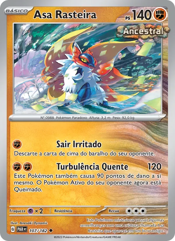 Asa Rasteira 107/182 Fenda Paradoxal
