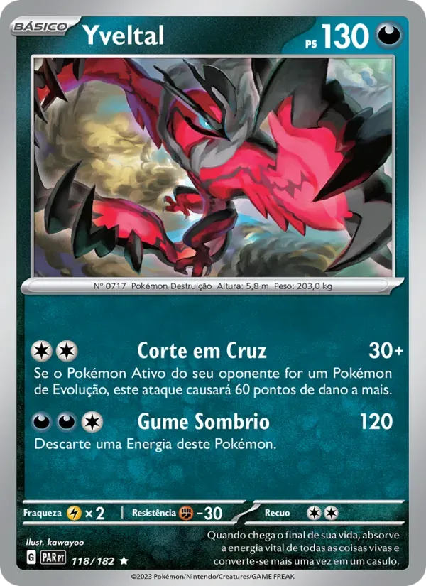 Yveltal 118/182 Fenda Paradoxal