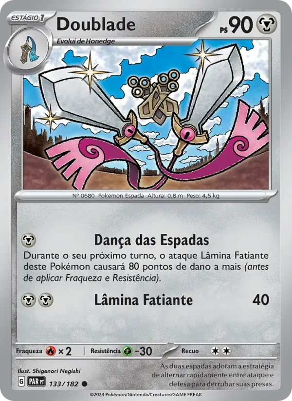 Doublade 133/182 Fenda Paradoxal