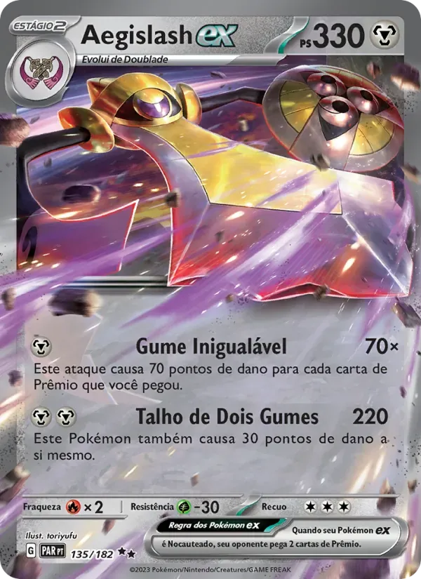 Aegislash ex 135/182 Fenda Paradoxal