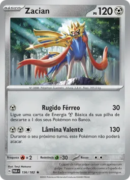 Zacian 136 Fenda Paradoxal