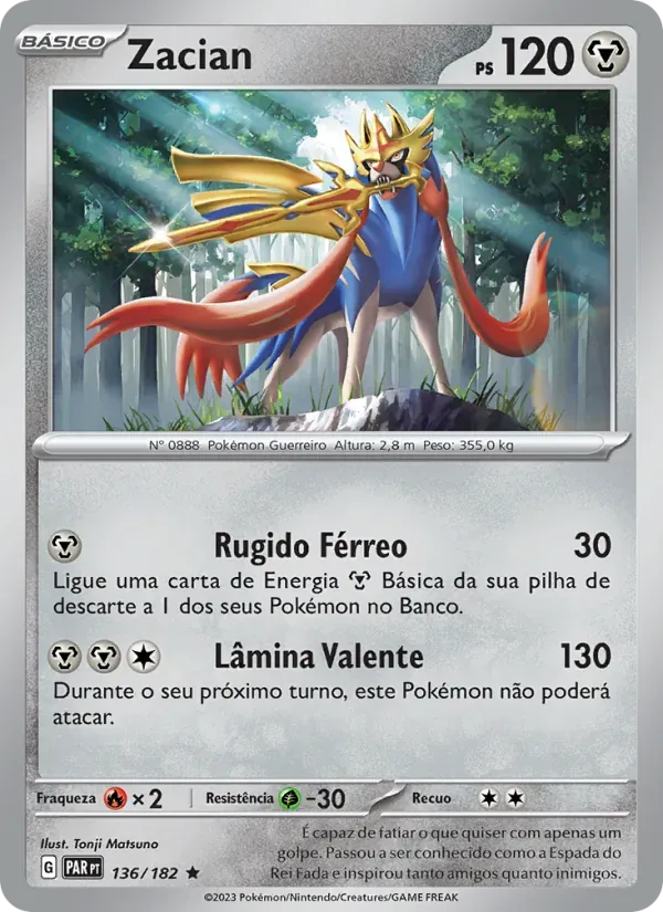 Zacian 136/182 Fenda Paradoxal