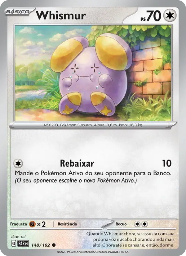 Whismur 148/182 Fenda Paradoxal