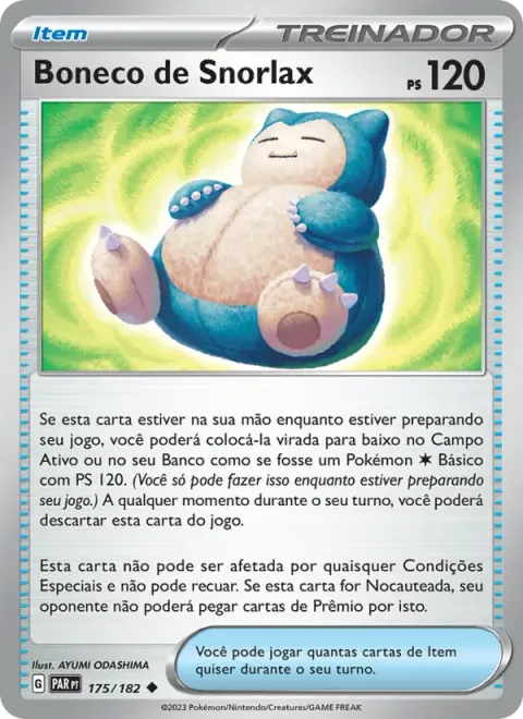 Boneco de Snorlax 175/182