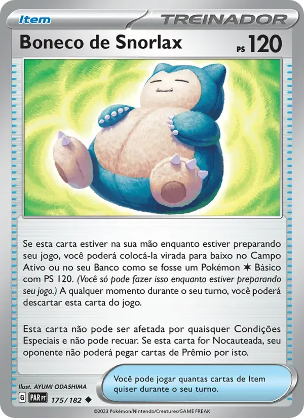 Boneco de Snorlax 175/182 Fenda Paradoxal