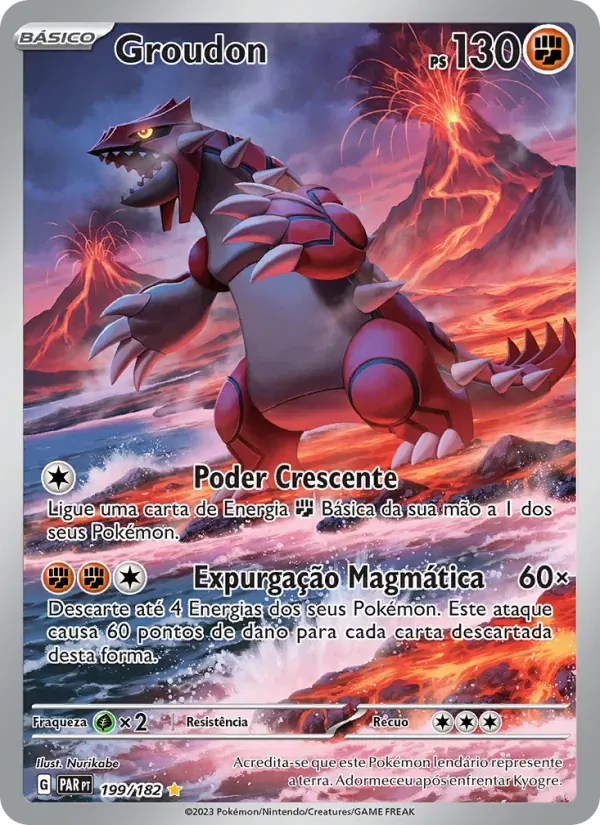 Groudon 199/182 Fenda Paradoxal