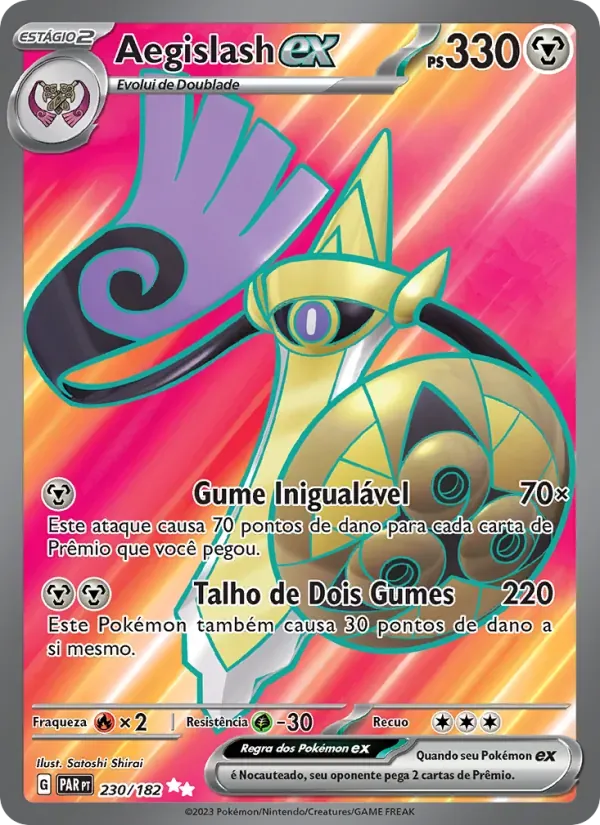 Aegislash ex 230/182 Fenda Paradoxal