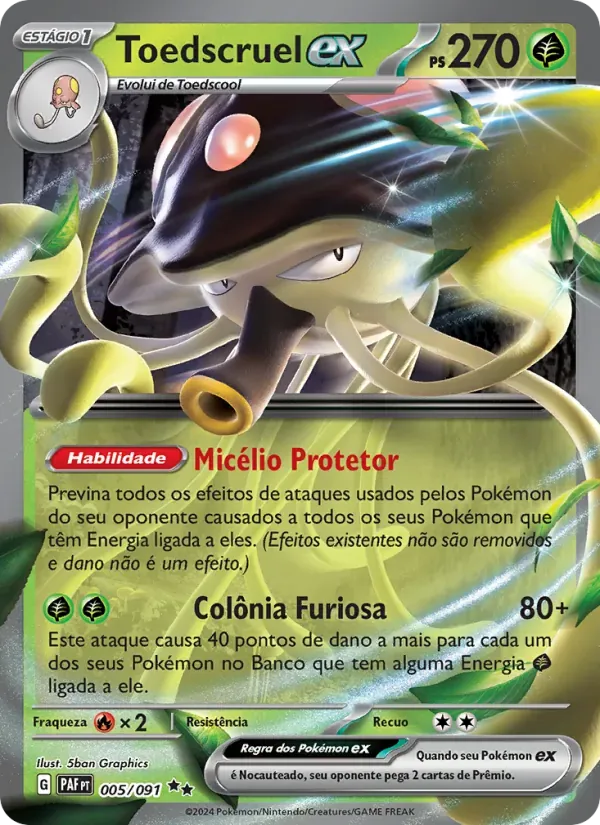 Toedscruel ex 005/91 Destinos de Paldea