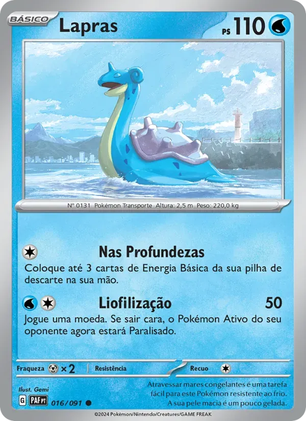 Lapras 016/91 Destinos de Paldea