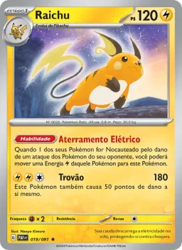 Raichu 019 Destinos de Paldea