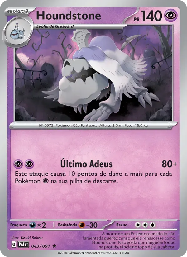 Houndstone 043/91 Destinos de Paldea
