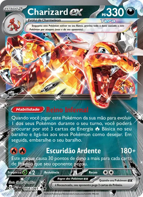 Charizard ex 054/91 Destinos de Paldea