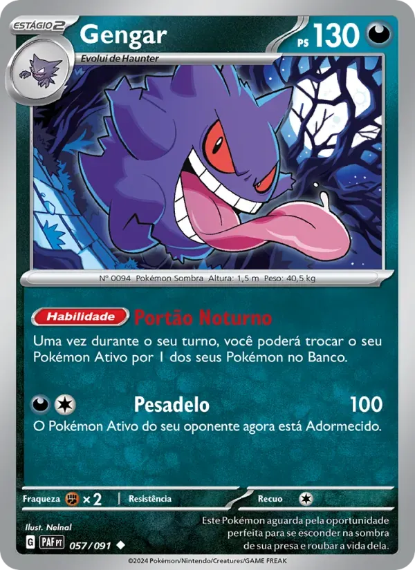 Gengar 057/91 Destinos de Paldea