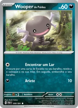 Wooper de Paldea 058 Destinos de Paldea