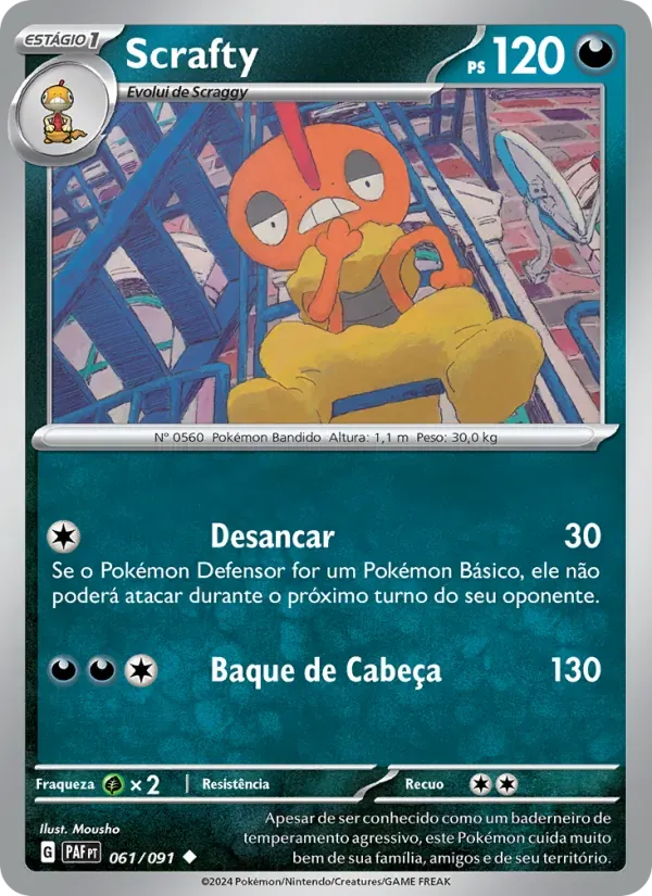 Scrafty 061/91 Destinos de Paldea