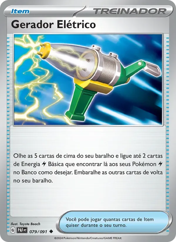 Gerador Elétrico 079/91 Destinos de Paldea