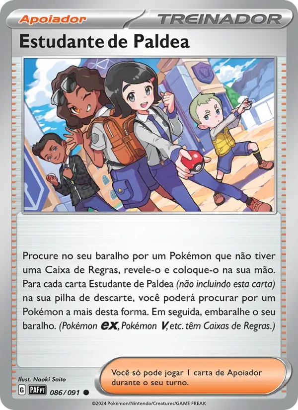 Estudante de Paldea 086/91 Destinos de Paldea