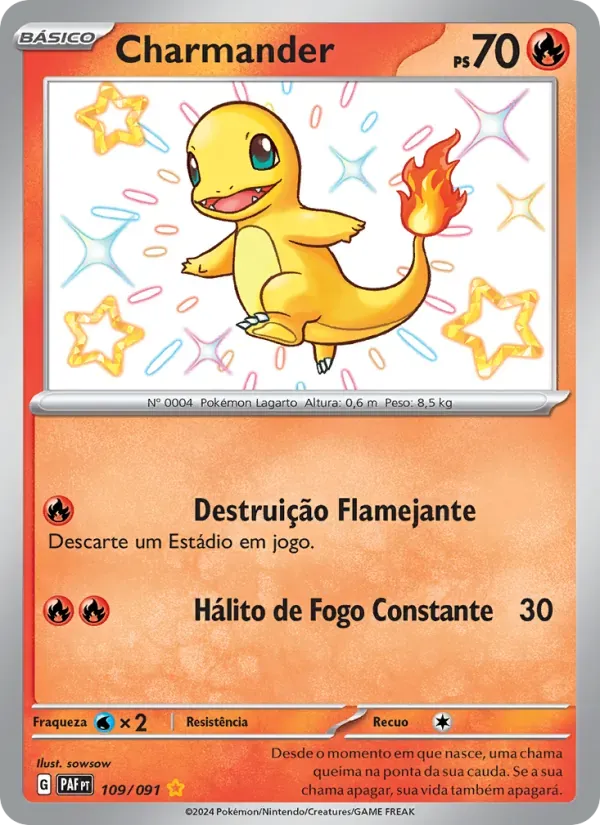 Charmander 109/91 Destinos de Paldea